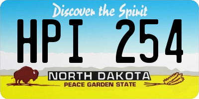 ND license plate HPI254