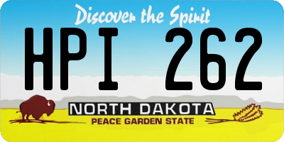 ND license plate HPI262