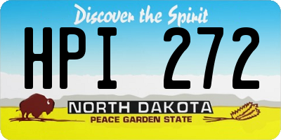 ND license plate HPI272