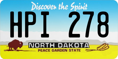 ND license plate HPI278