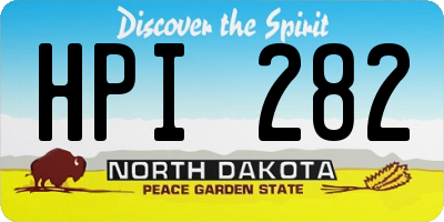 ND license plate HPI282