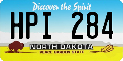ND license plate HPI284