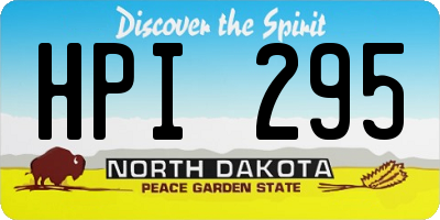 ND license plate HPI295