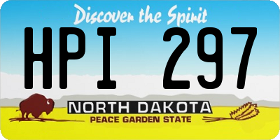 ND license plate HPI297