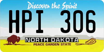 ND license plate HPI306