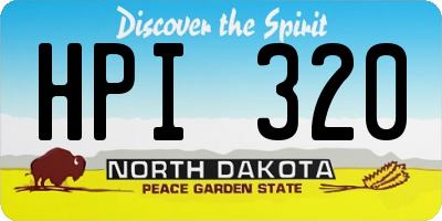 ND license plate HPI320