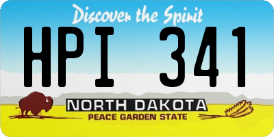 ND license plate HPI341