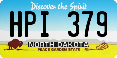 ND license plate HPI379
