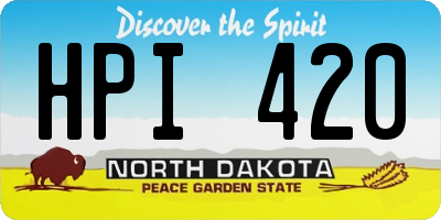 ND license plate HPI420