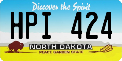 ND license plate HPI424