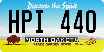ND license plate HPI440