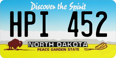 ND license plate HPI452