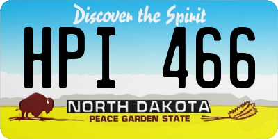 ND license plate HPI466