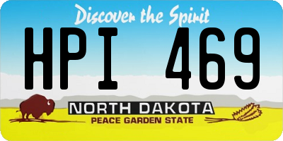 ND license plate HPI469