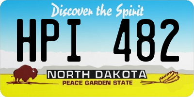 ND license plate HPI482