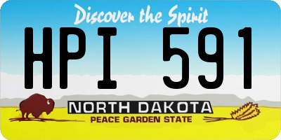 ND license plate HPI591