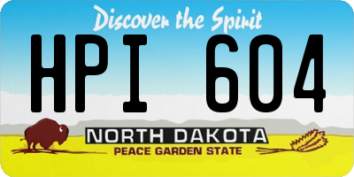 ND license plate HPI604