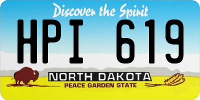 ND license plate HPI619