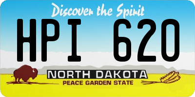 ND license plate HPI620