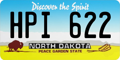 ND license plate HPI622