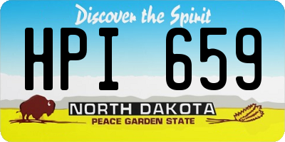 ND license plate HPI659