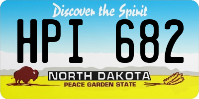 ND license plate HPI682