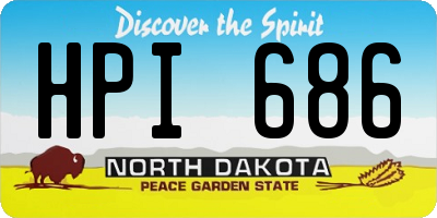ND license plate HPI686