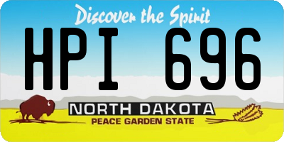 ND license plate HPI696