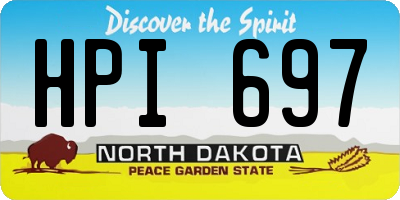 ND license plate HPI697