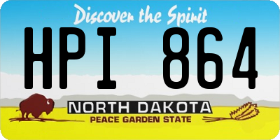 ND license plate HPI864