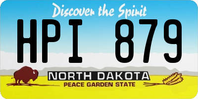 ND license plate HPI879