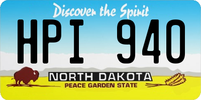 ND license plate HPI940