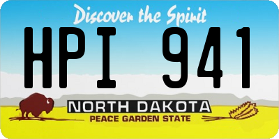 ND license plate HPI941