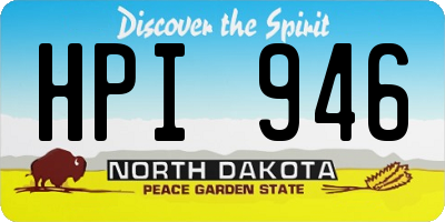 ND license plate HPI946