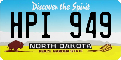 ND license plate HPI949