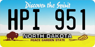 ND license plate HPI951
