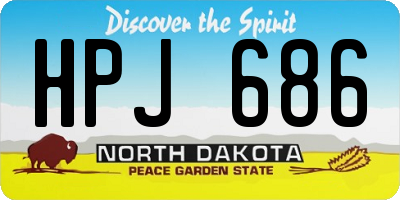 ND license plate HPJ686