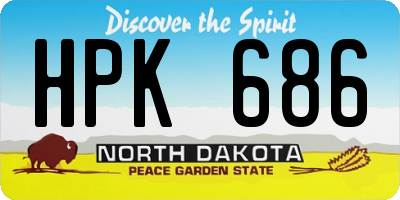 ND license plate HPK686