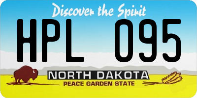 ND license plate HPL095