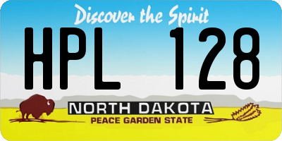 ND license plate HPL128