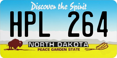 ND license plate HPL264