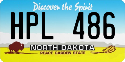 ND license plate HPL486