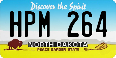 ND license plate HPM264