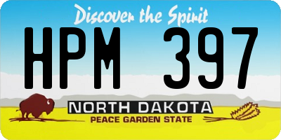ND license plate HPM397