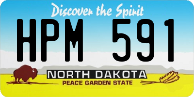 ND license plate HPM591