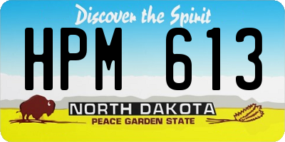 ND license plate HPM613