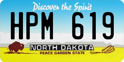 ND license plate HPM619