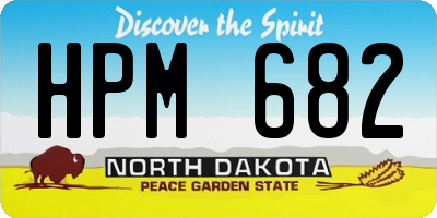 ND license plate HPM682