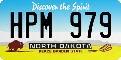 ND license plate HPM979