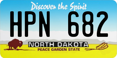 ND license plate HPN682